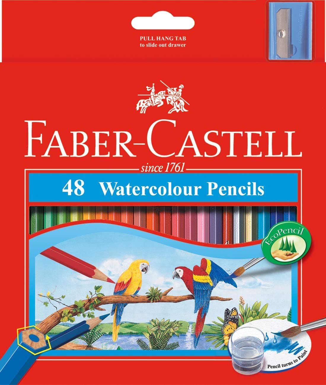 Amazon | ファーバーカステル(Faber-Castell) 色鉛筆 48色 水彩 [並行
